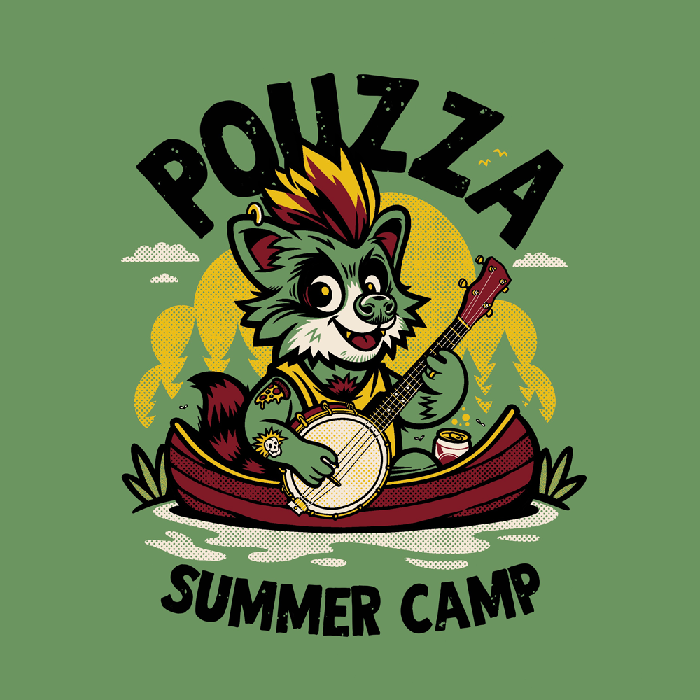 Pouzza Summer Camp Merch Design