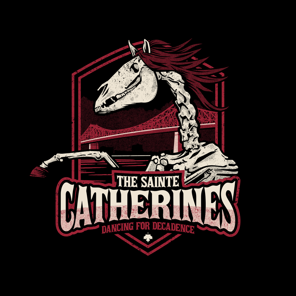 The Sainte Catherines Dancing For Decadence Merch Design