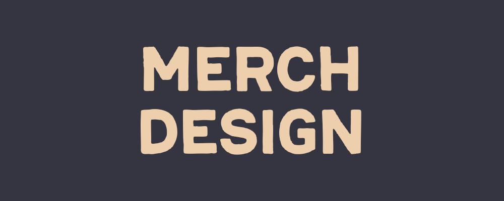 Examples of merchandising designs including apparel and accessories by Begizuria Design