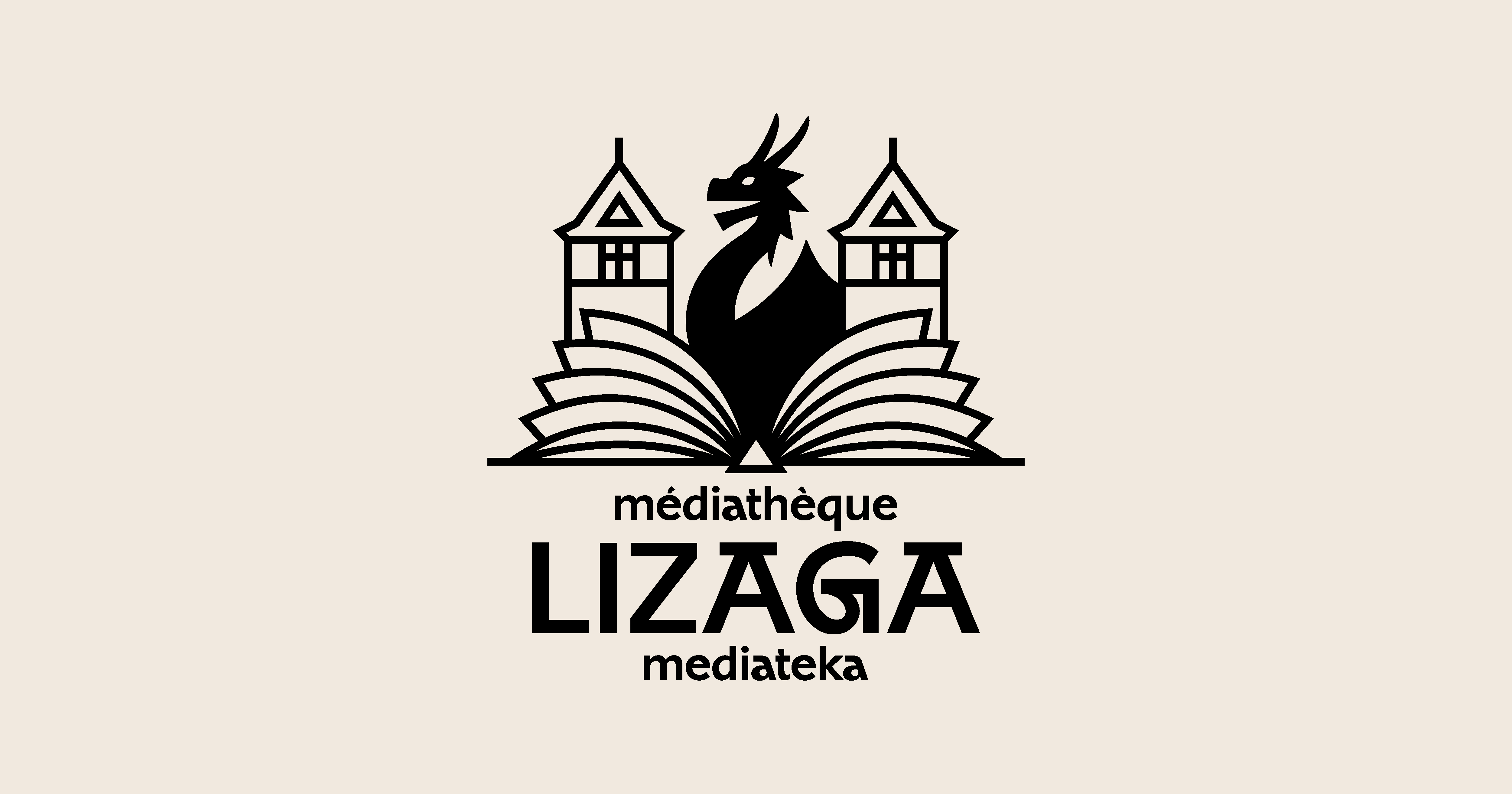 Logo and style guide design for Mediatheque Lizaga Mediateka by Begizuria Design